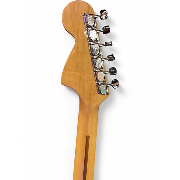 Used 1977 Fender Standard Stratocaster Black Solid Body Electric Guitar