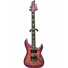Used Schecter Guitar Research Omen Extreme 6 TRANS HOT PINK BURST Solid Body Electric Guitar