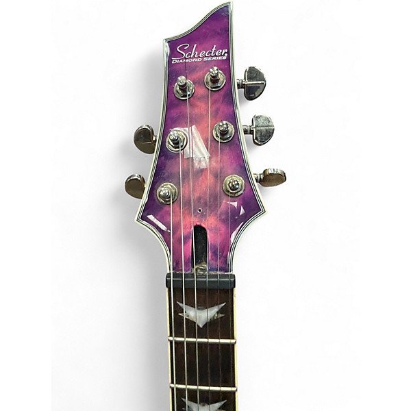 Used Schecter Guitar Research Omen Extreme 6 TRANS HOT PINK BURST Solid Body Electric Guitar