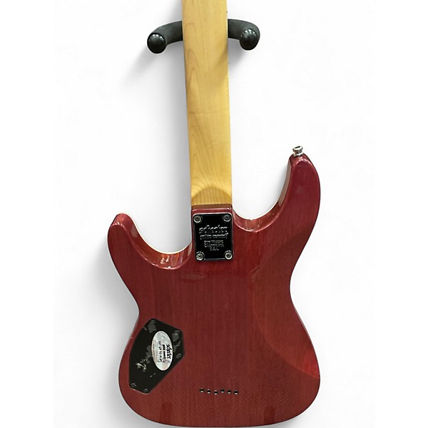 Used Schecter Guitar Research Omen Extreme 6 TRANS HOT PINK BURST Solid Body Electric Guitar