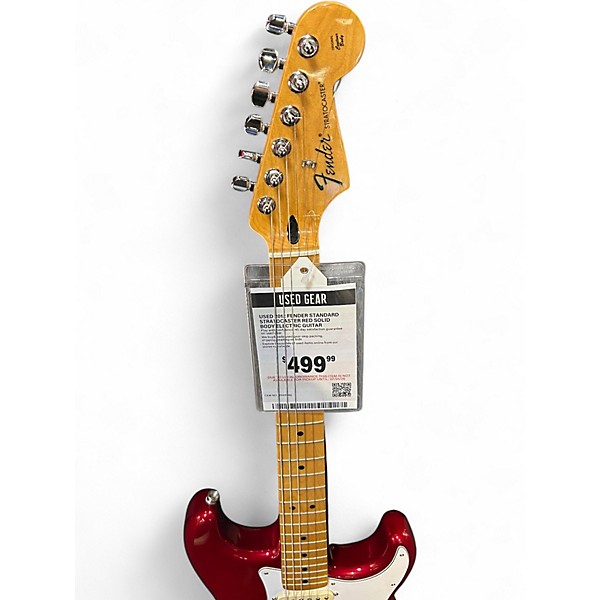 Used 2012 Fender Standard Stratocaster RED Solid Body Electric Guitar