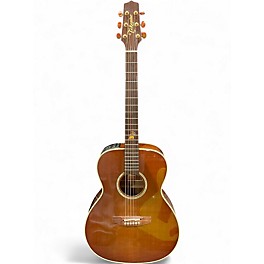 Used Takamine tf77pt Natural Acoustic Guitar