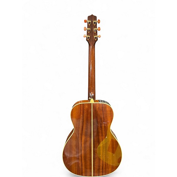Used Takamine tf77pt Natural Acoustic Guitar