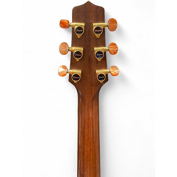 Used Takamine tf77pt Natural Acoustic Guitar