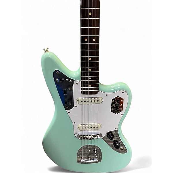Used Squier Vintage Modified Jaguar Surf Green Solid Body Electric Guitar