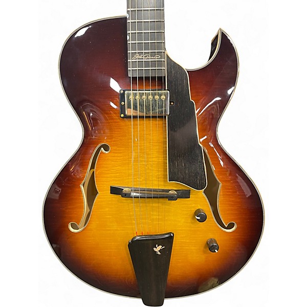 Used Eastman AR480CE-SB John Pisano Signature Sunburst Hollow Body Electric Guitar
