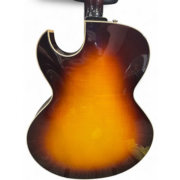 Used Eastman AR480CE-SB John Pisano Signature Sunburst Hollow Body Electric Guitar