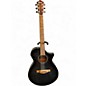 Used Ibanez AEWC400TKS TRANSPARENT BLACK Acoustic Electric Guitar thumbnail