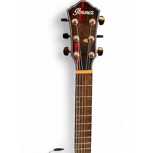Used Ibanez AEWC400TKS TRANSPARENT BLACK Acoustic Electric Guitar