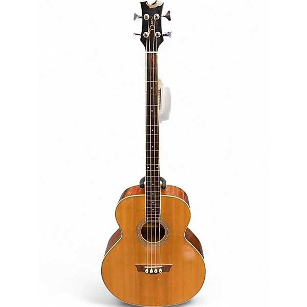 Used Dean EAB Fretless Natural Acoustic Bass Guitar