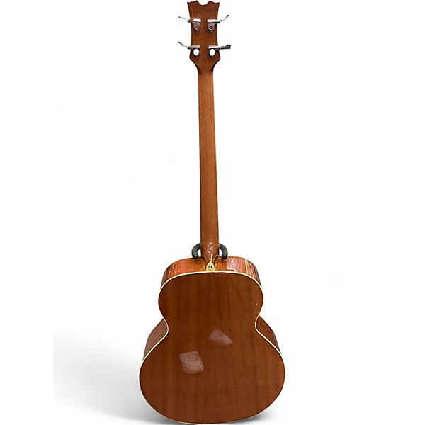 Used Dean EAB Fretless Natural Acoustic Bass Guitar