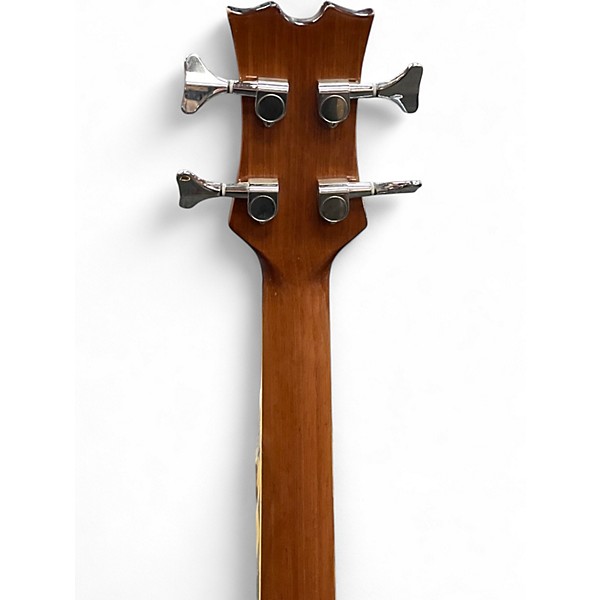 Used Dean EAB Fretless Natural Acoustic Bass Guitar