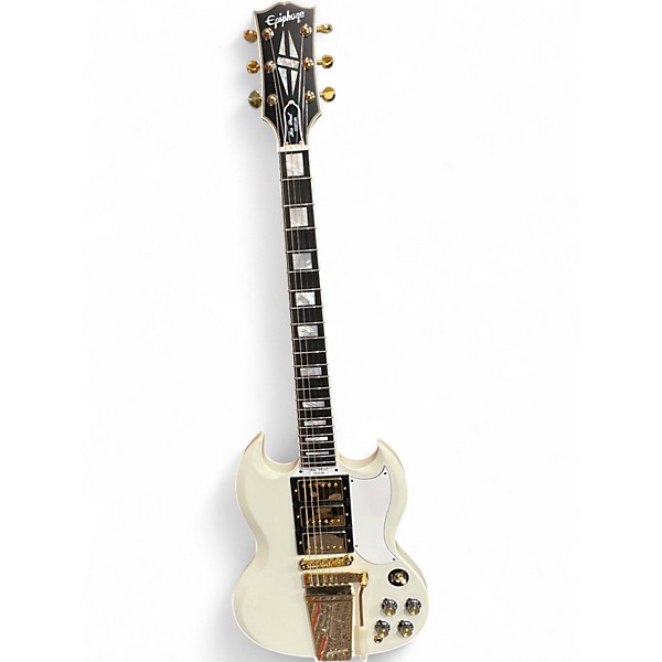 Used Epiphone Inspired by Gibson custom 1963 sg custom Classic White Solid Body Electric Guitar