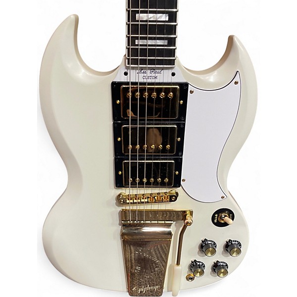 Used Epiphone Inspired by Gibson custom 1963 sg custom Classic White Solid Body Electric Guitar