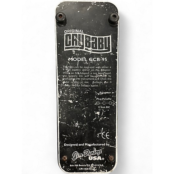 Used Dunlop GCB95 Original Crybaby Wah Effect Pedal