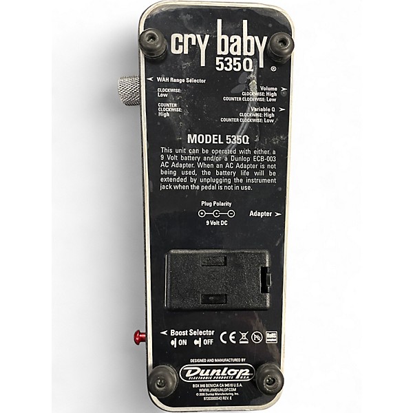 Used Dunlop 535Q Cry Baby Multi-Wah Effect Pedal