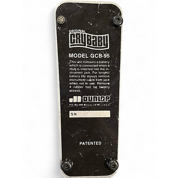 Used Dunlop GCB95 Original Crybaby Wah Effect Pedal