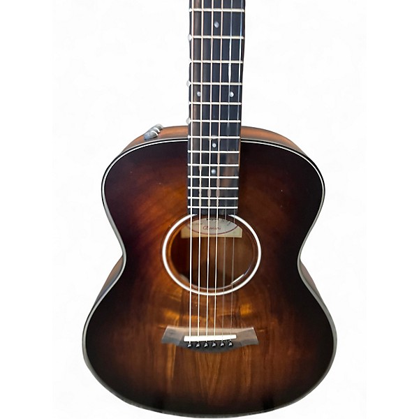 Used Taylor GS Mini Koa Plus Edgeburst Acoustic Electric Guitar