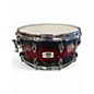 Used Yamaha 6.5X14 TOUR CUSTOM SNARE Red to Black Fade Drum thumbnail