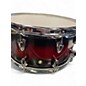 Used Yamaha 6.5X14 TOUR CUSTOM SNARE Red to Black Fade Drum