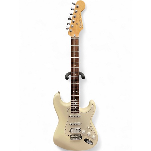 Used Fender Standard Stratocaster HSS Olympic White Solid Body Electric Guitar