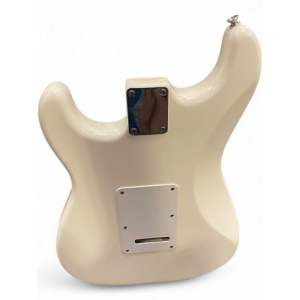 Used Fender Standard Stratocaster HSS Olympic White Solid Body Electric Guitar
