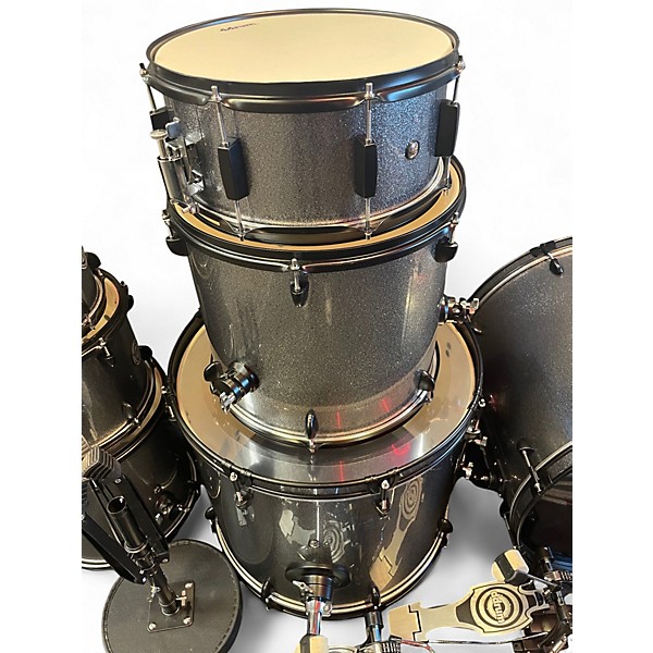 Used ddrum 8 Piece D2 BLACK SPARKLE Drum Kit