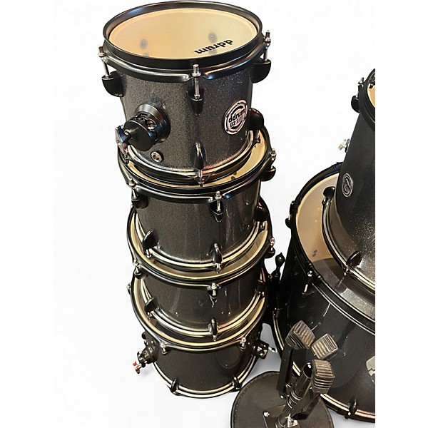 Used ddrum 8 Piece D2 BLACK SPARKLE Drum Kit