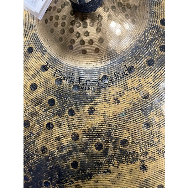Used Paiste 21in Signature Dark Energy Ride Mark I Cymbal