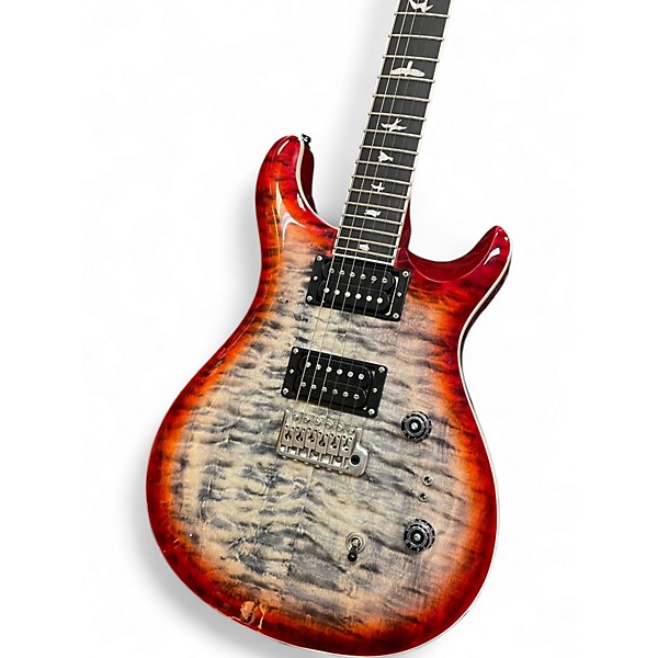 Used PRS CUSTOM SE Dark Cherry Burst Solid Body Electric Guitar