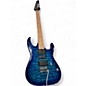 Used Ibanez GRX70QA Transparent Blue Burst Solid Body Electric Guitar thumbnail
