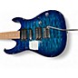 Used Ibanez GRX70QA Transparent Blue Burst Solid Body Electric Guitar