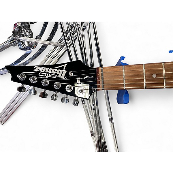 Used Ibanez GRX70QA Transparent Blue Burst Solid Body Electric Guitar