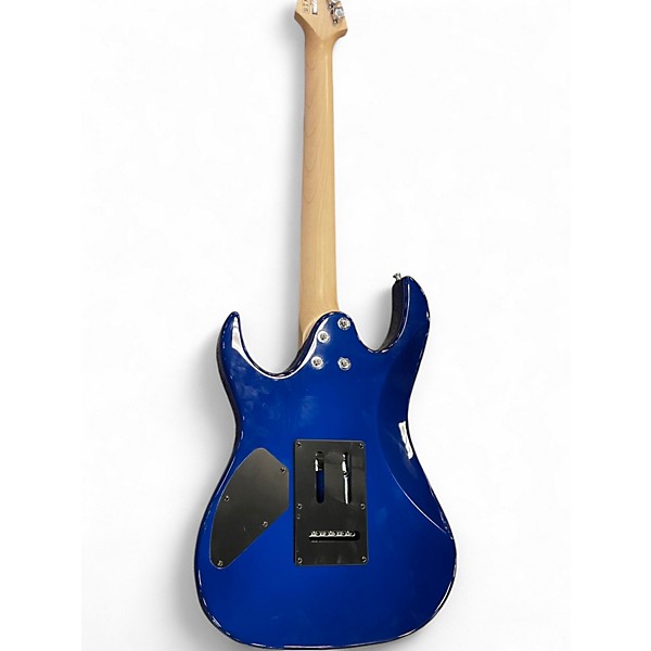 Used Ibanez GRX70QA Transparent Blue Burst Solid Body Electric Guitar