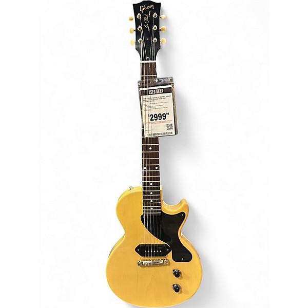 Used Gibson CUSTOM 57 LES PAUL JUNIOR SINGLE CUT TV Yellow Solid Body Electric Guitar