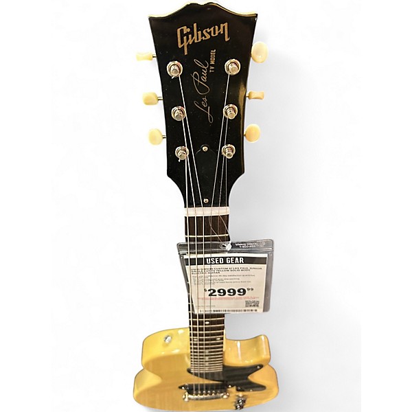 Used Gibson CUSTOM 57 LES PAUL JUNIOR SINGLE CUT TV Yellow Solid Body Electric Guitar