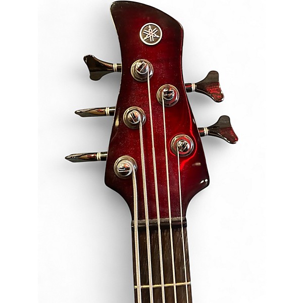 Used Yamaha TRBX605FM DARK RED BURST Electric Bass Guitar