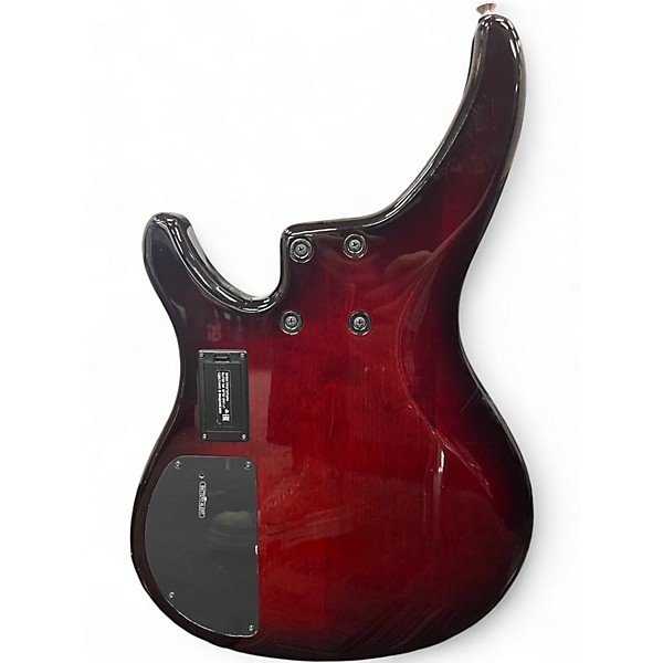 Used Yamaha TRBX605FM DARK RED BURST Electric Bass Guitar