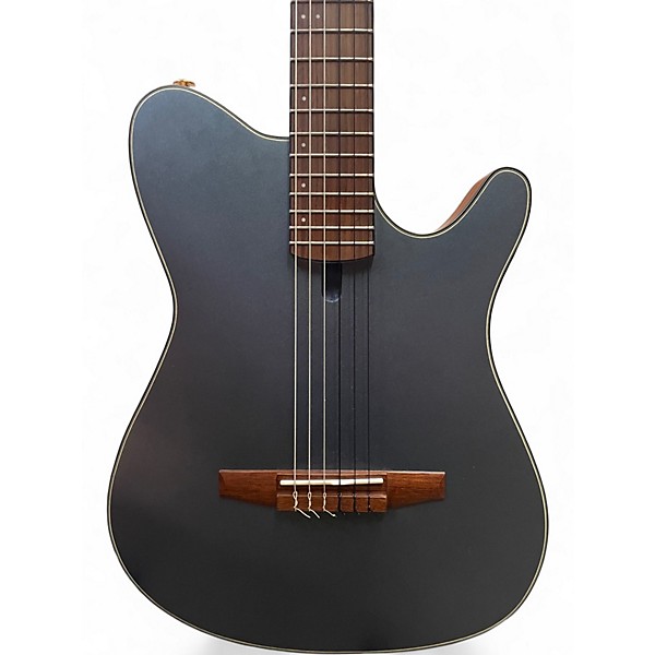 Used Ibanez FRH10N Metallic Blue Classical Acoustic Electric Guitar