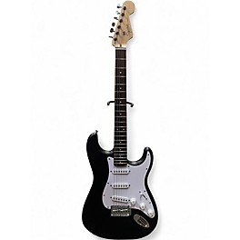 Used Squier Debut Stratocaster Matte Black Solid Body Electric Guitar