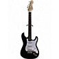 Used Squier Debut Stratocaster Matte Black Solid Body Electric Guitar thumbnail