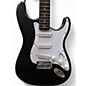 Used Squier Debut Stratocaster Matte Black Solid Body Electric Guitar