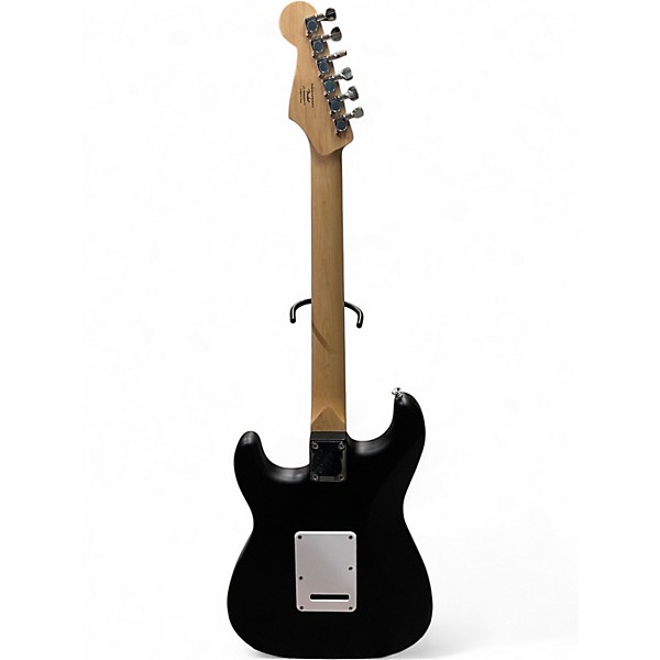 Used Squier Debut Stratocaster Matte Black Solid Body Electric Guitar
