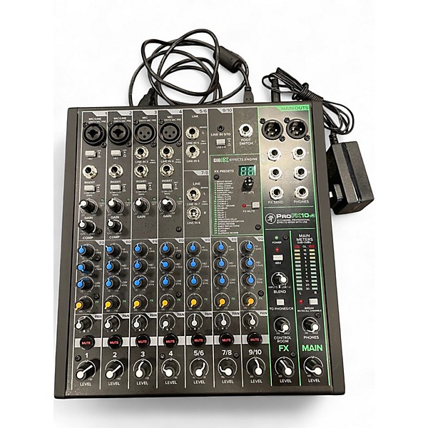 Used 2023 Mackie ProFX10v3 10 Channel Professional Mixer Unpowered Mixer