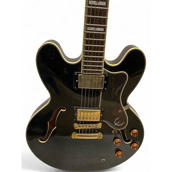 Used Epiphone Sheraton II Ebony Hollow Body Electric Guitar