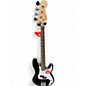 Used Squier Debut Series Precision Bass Matte Black Electric Bass Guitar thumbnail