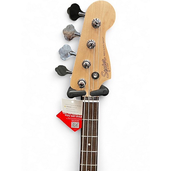Used Squier Debut Series Precision Bass Matte Black Electric Bass Guitar