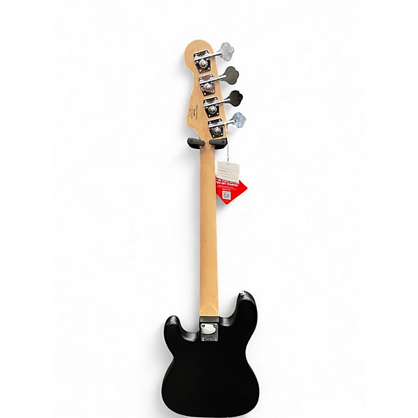 Used Squier Debut Series Precision Bass Matte Black Electric Bass Guitar