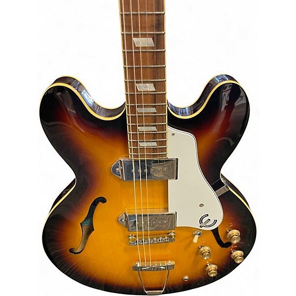 Used Epiphone Casino 3 Color Sunburst Hollow Body Electric Guitar