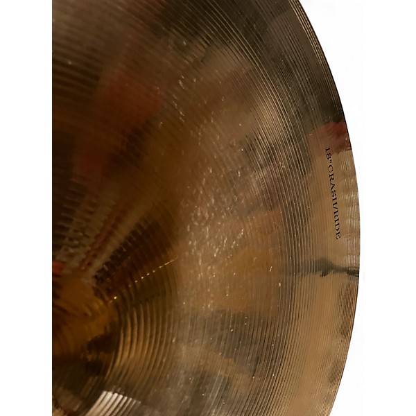 Used Wuhan 18in WESTERN CRASH RIDE Cymbal